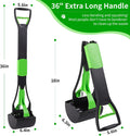 ienjoyed 36“ Large Dog Pooper Scooper for Large Dogs Heavy Duty, Non-Breakable Dog Poop Scooper with Wide Handle for Gra