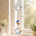 Pet Memorial Gifts for Dogs Cat: Loss of Dog Sympathy Gift- Rainbow Bridge Heart Shape Crystal Suncatcher, Pet Remembrance Ornament in Memory of Puppy, Thoughtful Passing Away Sympathy Keepsake