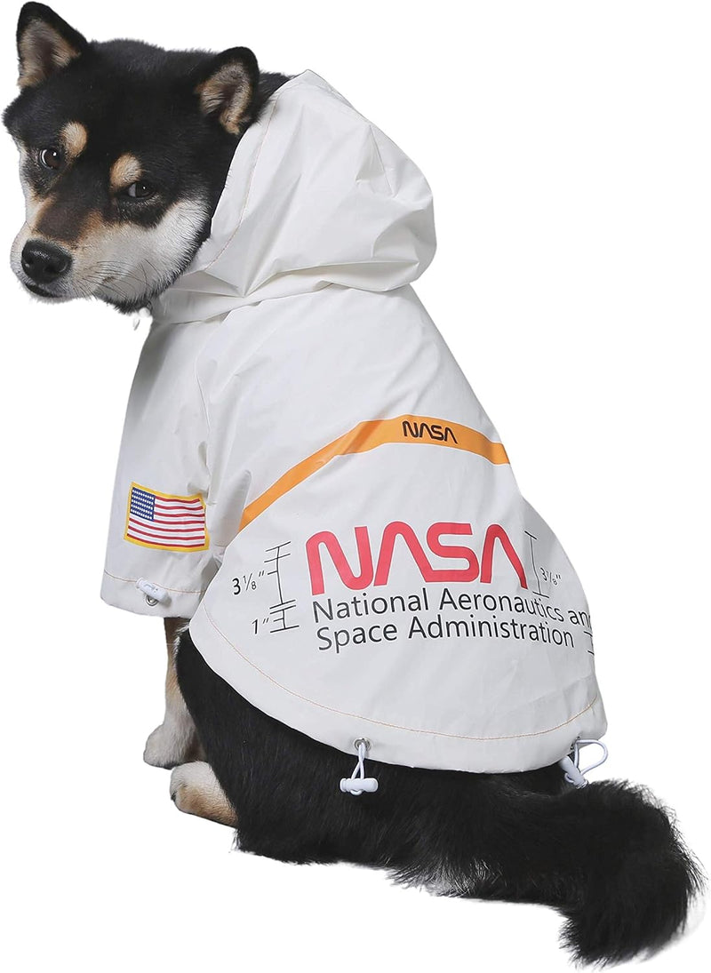 ChoChoCho NASA Raincoats, Reflective Rain Jacket Waterproof, Dog Costume, Cat Puppy Stylish Streetwear Outfit for Dogs (
