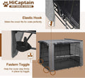 HiCaptain 42-Inch Dog Crate Cover with Mesh, Waterproof Kennel Cover