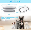 ddLUCK Multi-Functional Collapsible Pet Bathtub, Cat Bathtub Portable Indoor Outdoor Foldable Washing Tub Bathing Tub Small Pets Bathtub for Puppy Small Cats