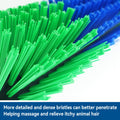 Livestock Scratching Brush 2-Pack, Heavy-Duty Farm Animal Self-Grooming Back Scratcher for Fence or Post Mount, Ideal fo