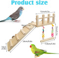 Hamiledyi 17Pcs Parrot Swing Toys Perches Platform with Bird Climbing Ladder Chewing Hanging Standing Colorful Toys Cage