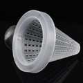 WEAVERBIRD 4PCS Aquarium Nematode Feeder, Live Blood Worm Plastic Cone Cup Shape Basket Feeder for Feeding Fish with Suc