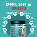 PET LOL HMR Lignan + Melatonin + Biotin + Milk Thistle for Dogs | 4-in-1 Formula | Adrenal Support & Normal Cortisol Levels | Skin, Coat, & Digestive Health | 90 Chewable Tablets | Natural Beef Flavor