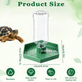 Reptile Water Dispenser, Tortoise Water Dish Bearded Dragon Water-Bowl