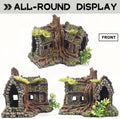 Aquarium Decorations Large Fish Tank Ornament Reptile House Shelter Decor Aquarium Hides with Betta Cave Temple Ruins Tr