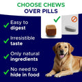 GOODGROWLIES Melatonin for Dogs to Sleep 6mg - Doggie Sleep Aid Treats - Sleeping Pills for Anxiety - Extra Strength Calming Chews Large & Medium Breed Help Sleep at Night - Made in USA - 120Ct
