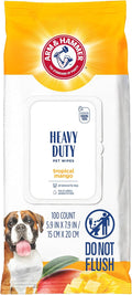Arm & Hammer Heavy Duty Multipurpose Dog Wipes, Mango, 100 Count