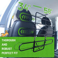 Metal Dog Barrier for Cars, SUVs, Trucks, Adjustable Universal Pet Gate Vehicle Divider for Back Front Seat, Heavy Duty 
