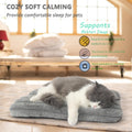 zihapgpzp Cat Bed Dog Crate Pad Ultra Soft Comfy Flat Pet Bed Sleeping Cushion Washable Crate Mat for XX-Small Dogs and Indoor Cats Anti-Slip Tiny Dog Kennel Pad Cat Carrier Mat 18 x 12 inch Grey