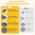 Lorvain 45" x 30" Cat Food Mat,Silicone Pet Feeding Mat with Raised Edges