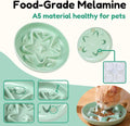 3 Pcs Cat Slow Feeder Bowl – Whisker Friendly Melamine Puzzle Feeding Cat Bowl for Slow Eating – Wet & Dry Food – Dishwasher Safe, Lightweight, Non-Slip (Shell White + Seafoam Green + Buttercream