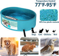 Heated Water Bowl for Dog & Cat, Outdoor Heated Dog Bowl Provides Drinkable Water & Food in Winter, Heated Pet Bowl for 