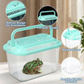 Leinuosen 12 Pcs Small Fish Tank Bulk Plastic Reptile Terrariums Carrier