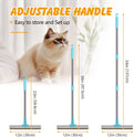 ondware 2-in-1 Carpet Rake for Pet Hair, 54" Adjustable Handle