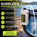Marine Metal B-3 Bubbles Live Bait Aerator, Water Resistant Air Pump, Portable & Battery Powered