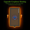 8 by 12-inch 16W Reptile Heating Pad Graphene with Temperature Control Reptile Tank Heat Pad Terrarium Under Tank Heater