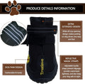 EXPAWLORER Dog Shoes for Medium Dogs, Dog Shoes for Hot Pavement (Black)