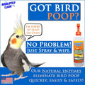 Absolutely Clean Amazing Bird Cage Cleaner and Deodorizer - Just Spray/Wipe - Safely & Easily Removes Bird Messes Quickl