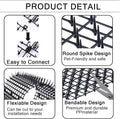 158" x 11.8" Extra Long Plastic Spike Barrier Mat with Spikes, Physical Pet Training Aid for Outdoor/Indoor, Furniture & Garden Protector for Cats and Dogs, Includes 14 Staples