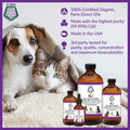 C60 Power for Pets - C60 in Organic MCT Coconut Oil, Natural Wellness Support for Dogs & Cats, Pure Carbon Fullerenes, Promotes Healthy Aging, Energy, & Mobility - 2 fl oz Bottle
