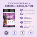 Calming Chews for Dogs 200pc Dog Calming Treat and Bites with Melatonin - Anxiety and Stress Relief Treats for Dogs Puppy Sleep Aid Calm Dog with Noise,Thunder, Barking, Separation,Chewing
