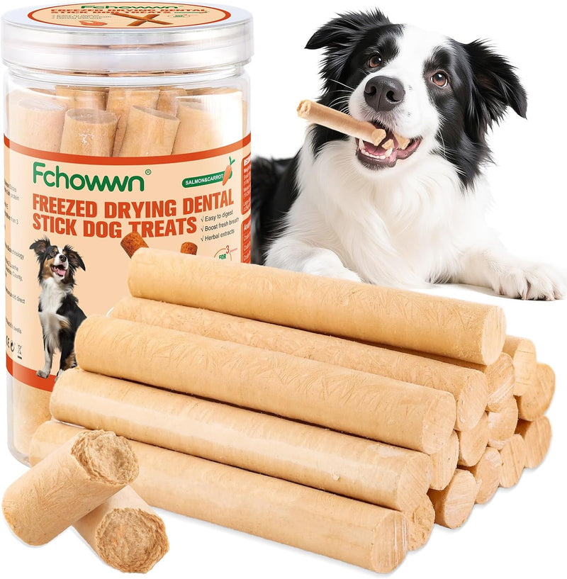 150g/5.29oz Dehydrated Salmon Sticks for Dog,Natural Salmon and Carrots,Easy to Digest and High Protein,for Daily Dog Tr