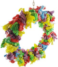 Litewoo Bird Parakeet Colorful Swing Toys,Cotton Rope Chew Hanging Bird Preening Garland Swing for Budgie Parakeet Cocka