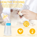 Jiaxix Pet Nursing Bottle Kit for Newborn Animals,Kitten Bottle Feeding Kit Silicone Anti-Choking Nipple and Kitten Syringe for Kittens Puppys Rabbits Squirrel (Yellow)