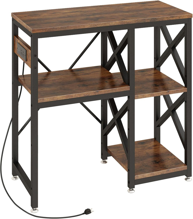 METYERRY 20-29-37 Gallon Fish Tank Stand with Power Outlet,Adjustable Shelf