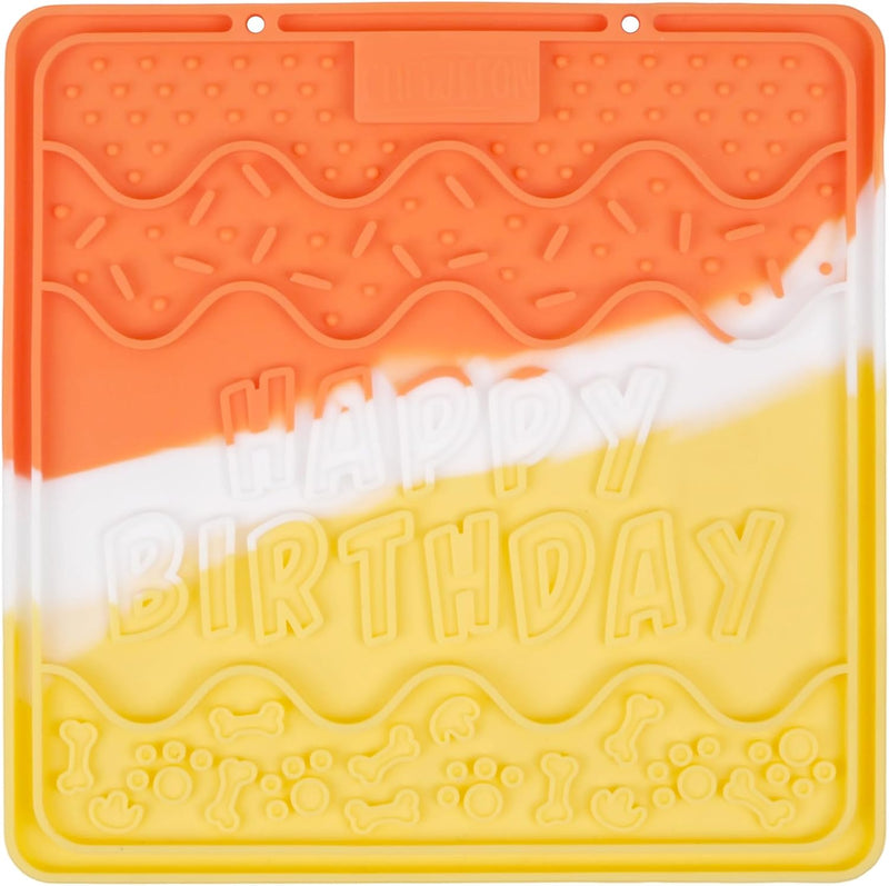CHEWFFON Dog & Cat Lick Mat, Birthday Silicone Licky Pad