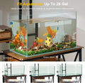 20-29 Gallon Fish Tank Stand with Plant Shelf, 2-in-1 Walnut Aquarium Stand