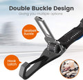 IOKHEIRA Dog Seatbelt, Updated Adjustable Harness Reflective Bungee Dog Car Seat Belt with Aviation Aluminum Alloy Rotatable Carabiner, Hook & Buckle