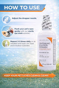 Aspen Animal Health Dog Eye Wash – Sterile Pet Eye Cleaner for Dogs & Cats – Soothes Irritation, Removes Debris & Tear Stains – Gentle Ophthalmic Solution – 4 fl oz