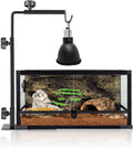 Reptile Heat Lamp Stand, Adjustable 16"- 31" H, Sturdy Metal Light Holder
