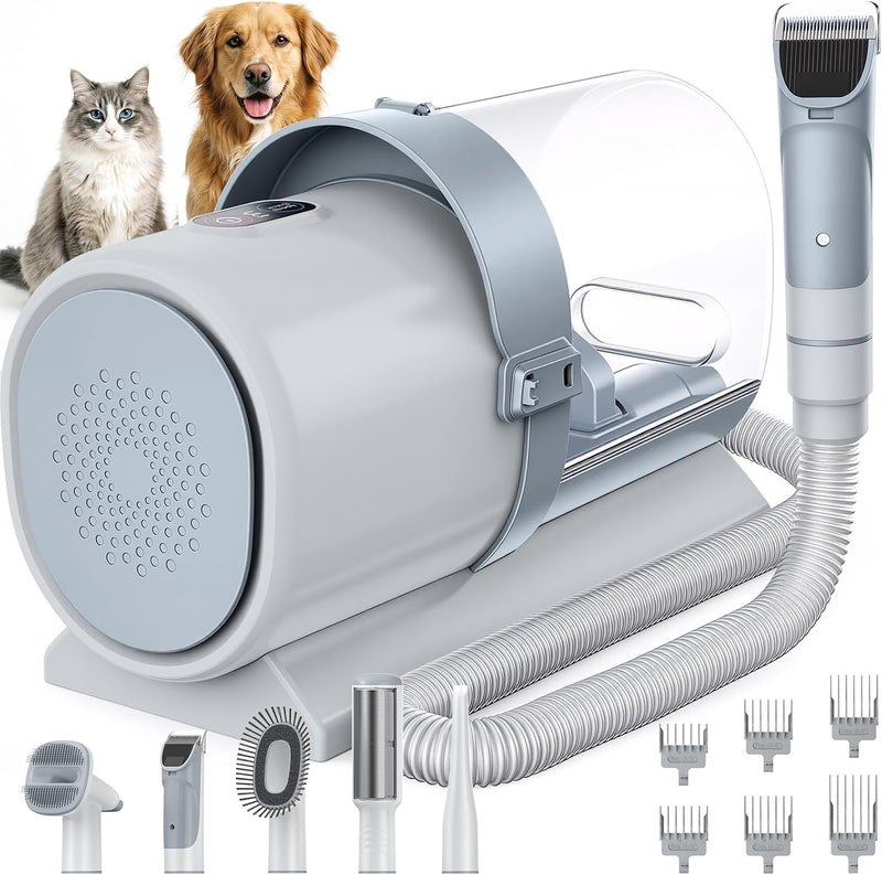 NEWBULIG Pet Grooming Vacuum Kit for Cats and Dogs, 2.5L Dust Cup