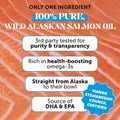 Pet Honesty Wild Alaskan Salmon Oil for Dogs and Cats, 32oz