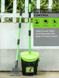 MXF 40.16" Pooper Scooper Set – Swivel Bin & Rake Kit with 100 Waste Bags