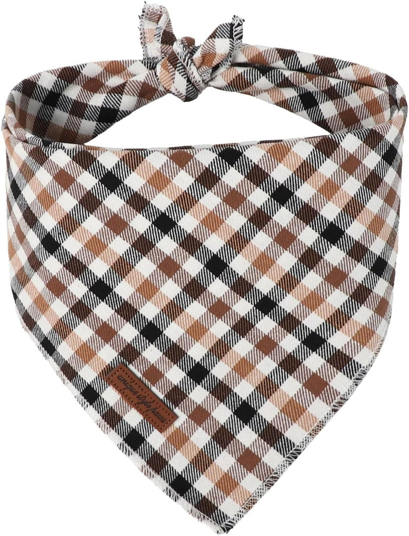 Unique style paws Dog Bandana, 1PC Washable Square Fall Dog Scarfs for Small Medium Large Dogs Adjustable Dogs Bib Scarf
