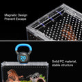 Reptile PC Tank Starter Kit Tarantula Enclosure Hermit Crab Habitat | 10.2" x 5.9" x 5.7" Spider Terrarium Full View for