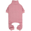 Dog Sweater Turtleneck Knitted Pet Clothes Solid Color Puppy Sweater Warm Dog Sweaters for Small Medium Dogs(Pink&S/M)