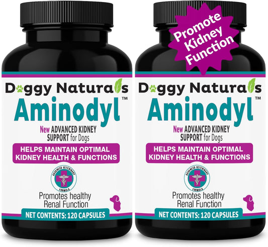 Aminodyl™ Kidney Support Supplement 1100mg for Dogs - Supports Natural Kidney Function - Promotes Health, Wellbeing & Vi