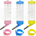 Allzone 3 PCS Hamster Water Bottles, No Drip Hanging Water Feeder Dispenser, Hanging Hamster Bottle for Guinea Pigs, Chi