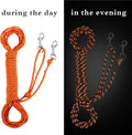 Reflective Cat Leash -50FT Cat Cable Out Escape Proof Walking Leads Yard Long Durable Safe Personalized Extender Leash Traning Play Outdoor for Puppies/Kittens/Rabbits/Small Animals