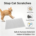 Yiteshi 10 Packs Scat Mat for Cats, 13X16 inches Pet Deterrent Spikes, Indoor Outdoor Humane Cat Repellent Fence (Transparent)