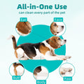 MEDUWEDU [10 Count] No-Rinse Pet Glove Wipes – 5-Finger Design, Coconut Oil & Aloe, Hypoallergenic Grooming Mitts for Dogs & Cats