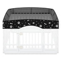 Dog Playpen Mesh Top Lid Fits for 36 Inch 4 Panels Crate Cover Regular Square Plastic Exercise Pet Pen, Breathable Pet Playpen Shade Covers for Dog Crate Pad, Cover Only, Fence Not Included(Black)