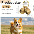Matwsec 2PCS Bell for Dog Collar, Dog Collar Bells for Small Dogs Cat Collar Bell for Small Cats Pet Outdoor Safety Tracking Hiking Walking
