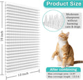 Mardili 10 Packs Scat Mat for Cats,Cat Spike Mat with 13X16 inches,Cat Repellent Mat Deterrent Indoor& Outdoor,Training Pads Keep Cats and Dogs Off Couch, Bed